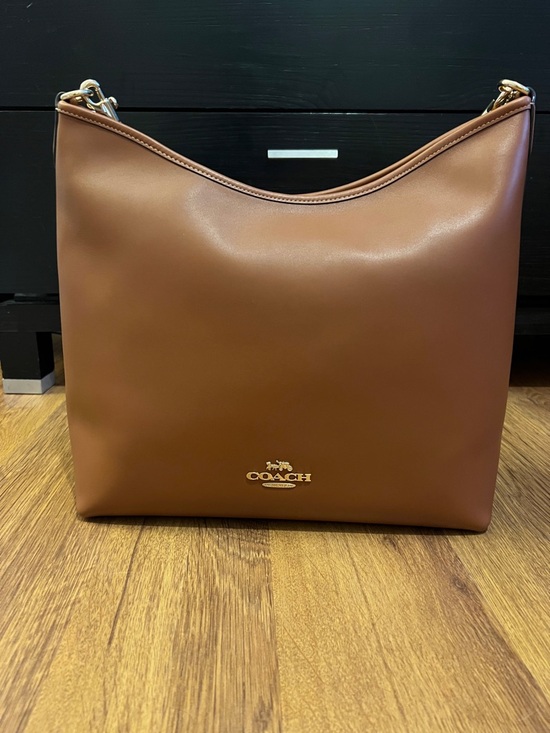 Coach Handbags - Coach Large Laurel in smooth leather  — Cognac Brown with Gold Hardware